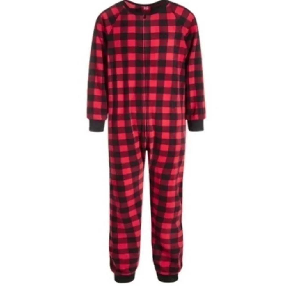 Matching Toddler, Little & Big Kids 1-Pc.Red Check  Family Pajamas XS4-5 Holiday